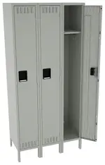 Tall Triple Lockers with Legs