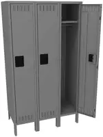 Wide Triple Lockers with Legs