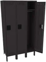Wide Triple Lockers with Legs