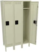 Wide Triple Lockers with Legs