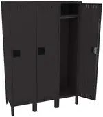 Wide Triple Lockers with Legs