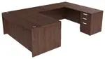 Bow Front U Shaped Desk