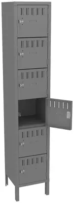 Six Large Box Lockers with Legs