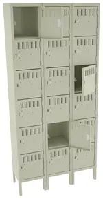 Eighteen Box Lockers with Legs