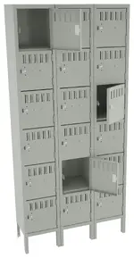 Eighteen Box Lockers with Legs
