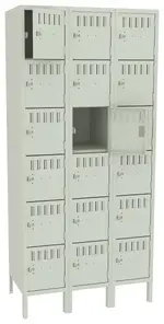 Eighteen Box Lockers with Legs
