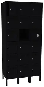 Eighteen Box Lockers with Legs