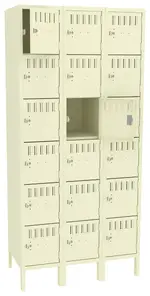 Eighteen Box Lockers with Legs