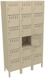Eighteen Large Box Lockers with Legs