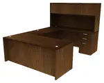 U-Shaped Desk with Hutch