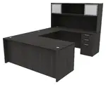 U-Shaped Desk with Storage