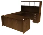 U-Shaped Desk with Hutch