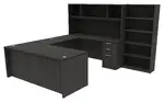U-Shaped Desk with Storage