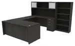 U-Shaped Desk with Storage