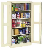 Storage Cabinet with See Through Doors