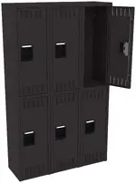 Three Double-Tier Lockers
