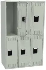 Three Double-Tier Lockers