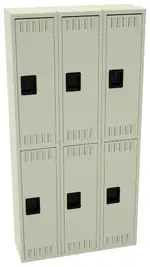 Three Double-Tier Lockers