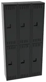 Three Double-Tier Lockers