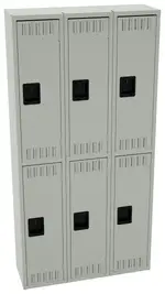 Three Double-Tier Lockers
