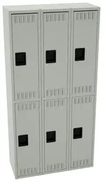Three Double-Tier Lockers