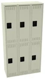 Three Double-Tier Lockers