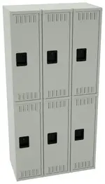 Three Double-Tier Lockers