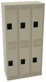 Three Double-Tier Lockers