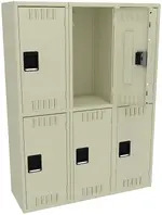 Three Double-Tier Lockers