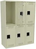 Three Double-Tier Lockers