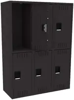 Three Double-Tier Lockers