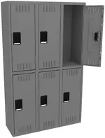 Three Double-Tier Lockers