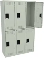 Three Double-Tier Lockers