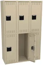 Three Double-Tier Lockers