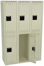Three Double-Tier Lockers