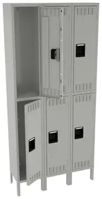 Three Double-Tier Lockers with Legs