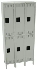 Three Double-Tier Lockers with Legs