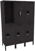 Three Double-Tier Lockers with Legs