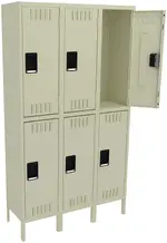 Three Double-Tier Lockers with Legs