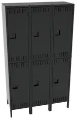 Three Double-Tier Lockers with Legs