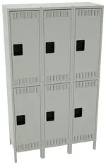 Three Double-Tier Lockers with Legs