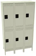 Three Double-Tier Lockers with Legs
