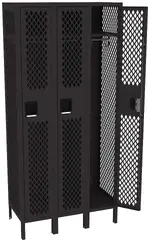 Three Gym Lockers with Legs