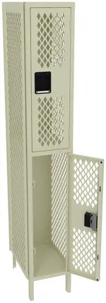 Double-Tier Gym Locker with Legs