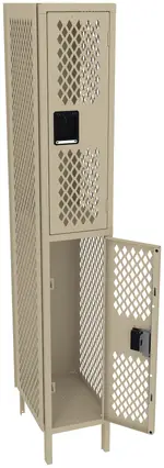 Double-Tier Gym Locker with Legs