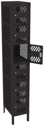 Six Box Gym Lockers with Legs