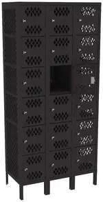 Eighteen Box Gym Lockers with Legs