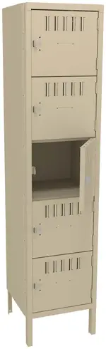 Five Box Lockers with Legs