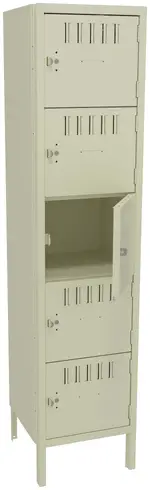 Five Box Lockers with Legs