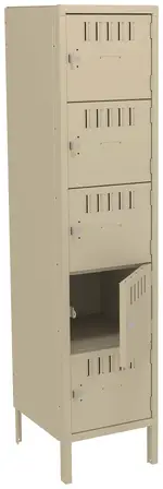 Five Box Lockers with Legs